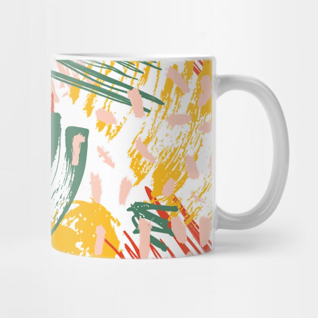 Abstract colorful mask pattern by crocozen